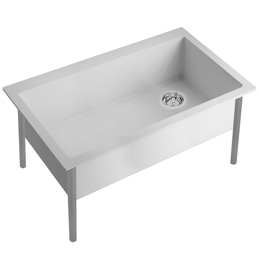 Ванна ножная керамическая с прямым дном (880х477х260) на самонесущем каркасе высота 420 мм, 25105 фото  в интернет-магазине Санкомп