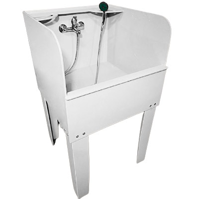 Поддон для уборочного инвентаря 500х500х1000 С ЭКРАНОМ СО СМЕСИТЕЛЕМ, 20796 фото  в интернет-магазине Санкомп