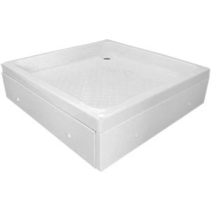 Поддон акриловый душевой, КВАДРАТ, размер 1000х1000 мм, глубина 40 мм, высота 150 мм 26210 фото  в интернет-магазине Санкомп