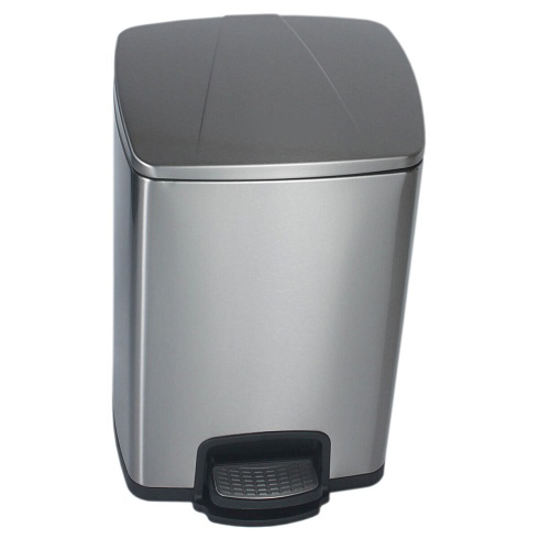 Ведро из нержавеющей стали с подъёмной крышкой 20 литров Матовое, 18928  фото  в интернет-магазине Санкомп