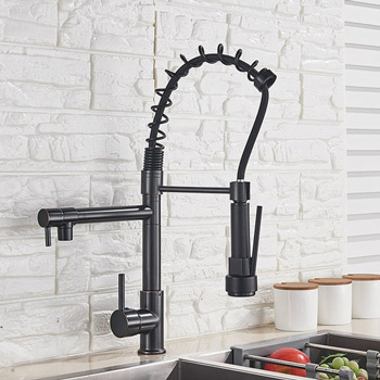 Смеситель с душирующим устройством настольный черный 22497 фото  в интернет-магазине Санкомп