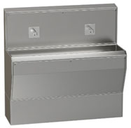 Умывальник хирургический на два рабочих места 1600х600х1550 из нержавеющей стали в комплекте с двумя фото  в интернет-магазине Санкомп