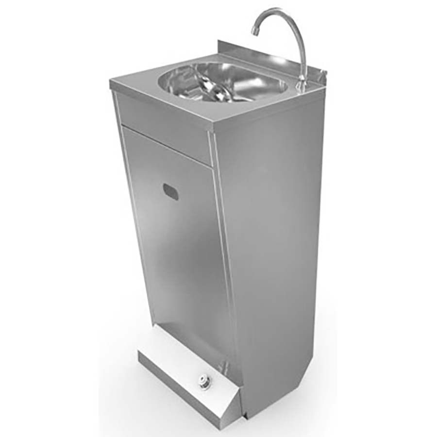 Рукомойник педальный с изливом на тумбе НОЖНОЕ ВКЛЮЧЕНИЕ 500х450х850 мм, 17534 фото арт.17534