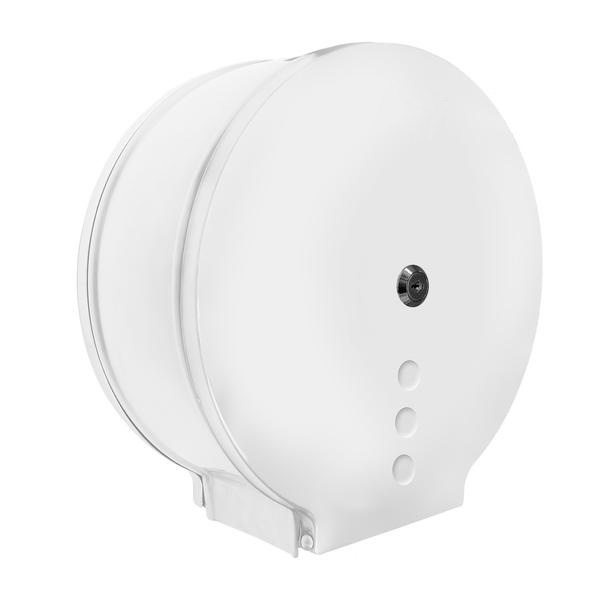 Диспенсер для туалетной бумаги из нержавеющей стали для рулонов до 300 мм  Белый, 26178 фото  в интернет-магазине Санкомп