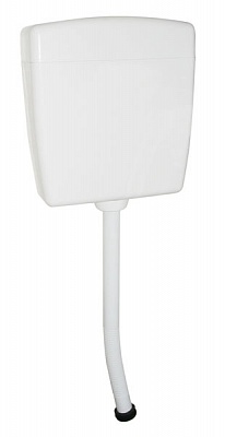 Бачок средний ПЛАСТИК в комплекте с арматурой и трубкой 130х400х350 (ЭКОНОМ), 199 фото арт.199