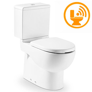 Унитаз-компакт для инвалидов МГН, УНИВЕРСАЛЬНЫЙ, 750х385х830 (450), Сенсорный, 17592 фото  в интернет-магазине Санкомп