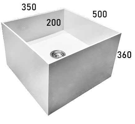 Ванна ножная глубина 200 мм, 350х500х360 мм, 27845 фото  в интернет-магазине Санкомп
