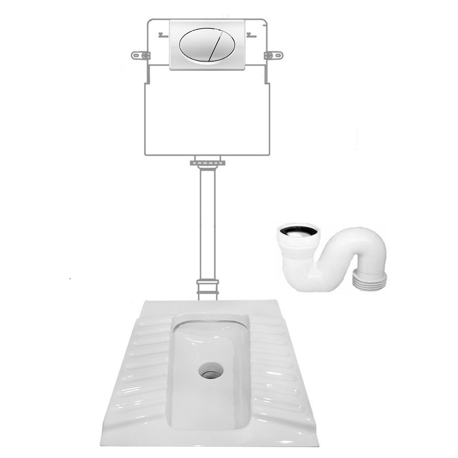 Чаша Генуя КЕРАМИКА УСИЛЕННАЯ с инсталляцией с кнопкой ПЛАСТИК-ХРОМ сифон ВЕРТИКАЛЬНЫЙ, 13781 фото  в интернет-магазине Санкомп