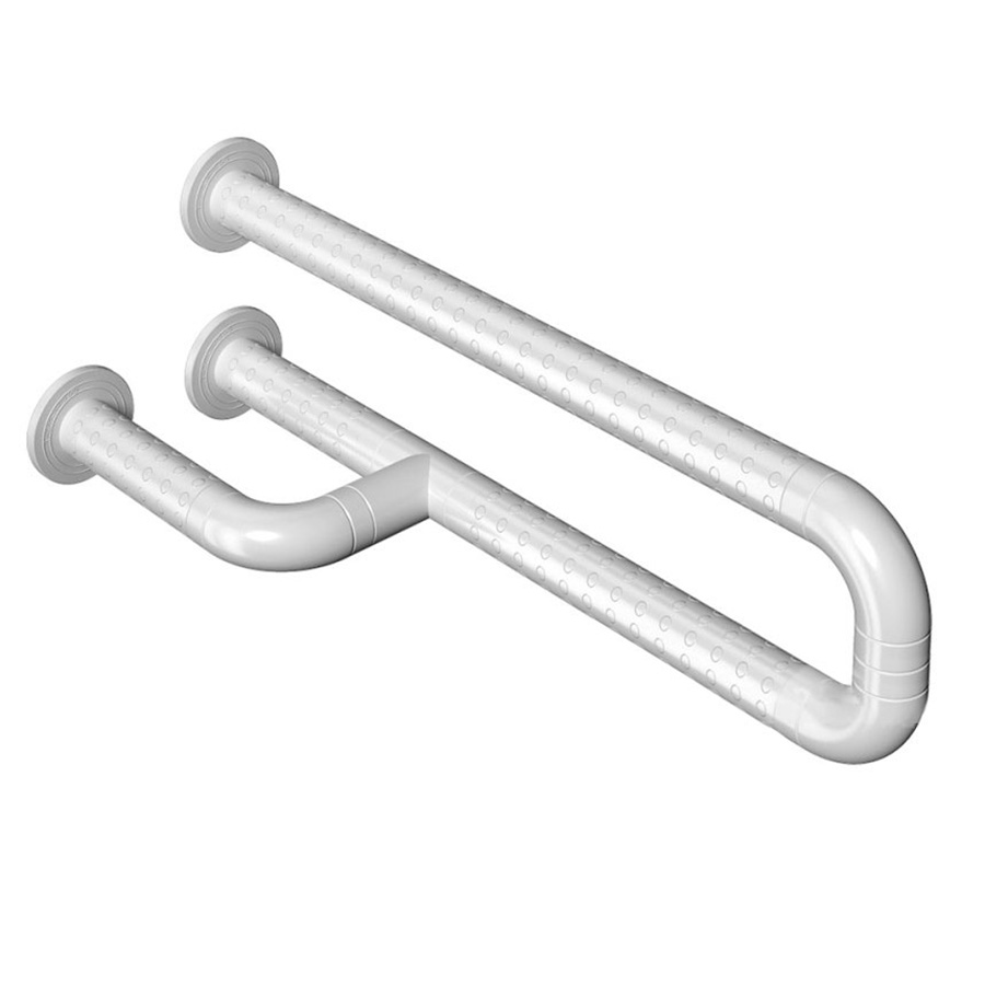 Поручень настенный 3 опоры Покрыт НЕЙЛОНОМ 600х230х280, 20209 фото  в интернет-магазине Санкомп