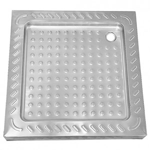 Поддон из нержавеющей стали квадратный (800х800),18425 фото  в интернет-магазине Санкомп