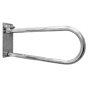 Поручень настенный подъёмный с из нержавеющей стали 840х100х200 фото  в интернет-магазине Санкомп