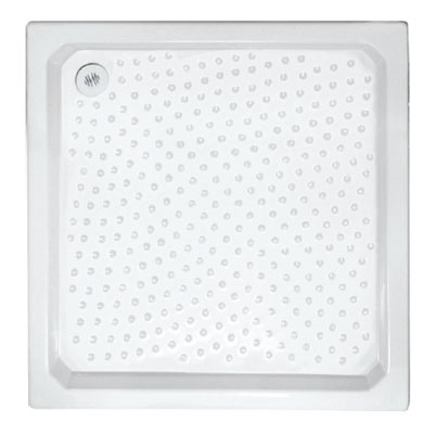 Поддон акриловый квадратный 900х900х155(55) мм, Ø 50 мм с экраном и ножками 03667  фото  в интернет-магазине Санкомп