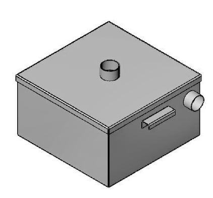 Гипсоотстойник из нержавеющей стали с крышкой на  24 литров 480х390х160; 1.5мм, 24656 фото  в интернет-магазине Санкомп