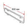 Поручень опорный, двойной, с кронштейнами пристенный нержавеющая сталь 800 мм  с полиамидными, 19159 фото  в интернет-магазине Санкомп