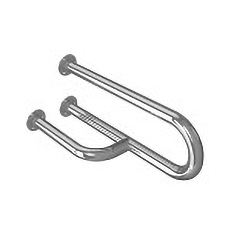 Поручень настенный 3 опоры из нержавеющей стали 600х200х180 Правый, 24474 фото  в интернет-магазине Санкомп