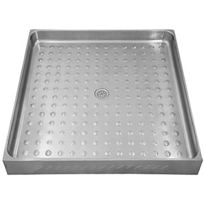 Поддон из нержавеющей стали квадратный (800х800х115), 25668 фото  в интернет-магазине Санкомп