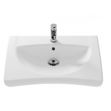 Умывальник медицинский керамика с отверстием под смеситель с переливом 660х550х155, 17556 фото  в интернет-магазине Санкомп