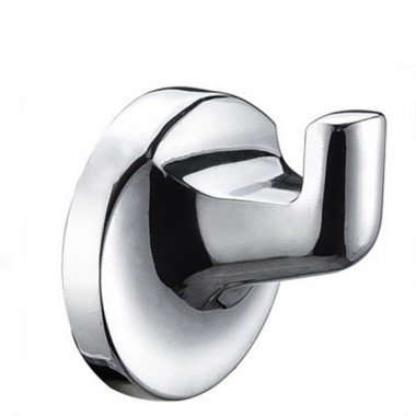 Крючок для ванной одинарный латунный хром 20337 фото  в интернет-магазине Санкомп