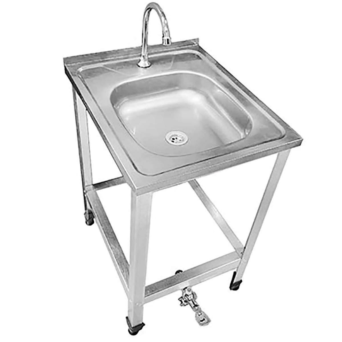 Рукомойник педальный с изливом НОЖНОЕ ВКЛЮЧЕНИЕ 500х500х800 мм, 19138 фото арт.19138