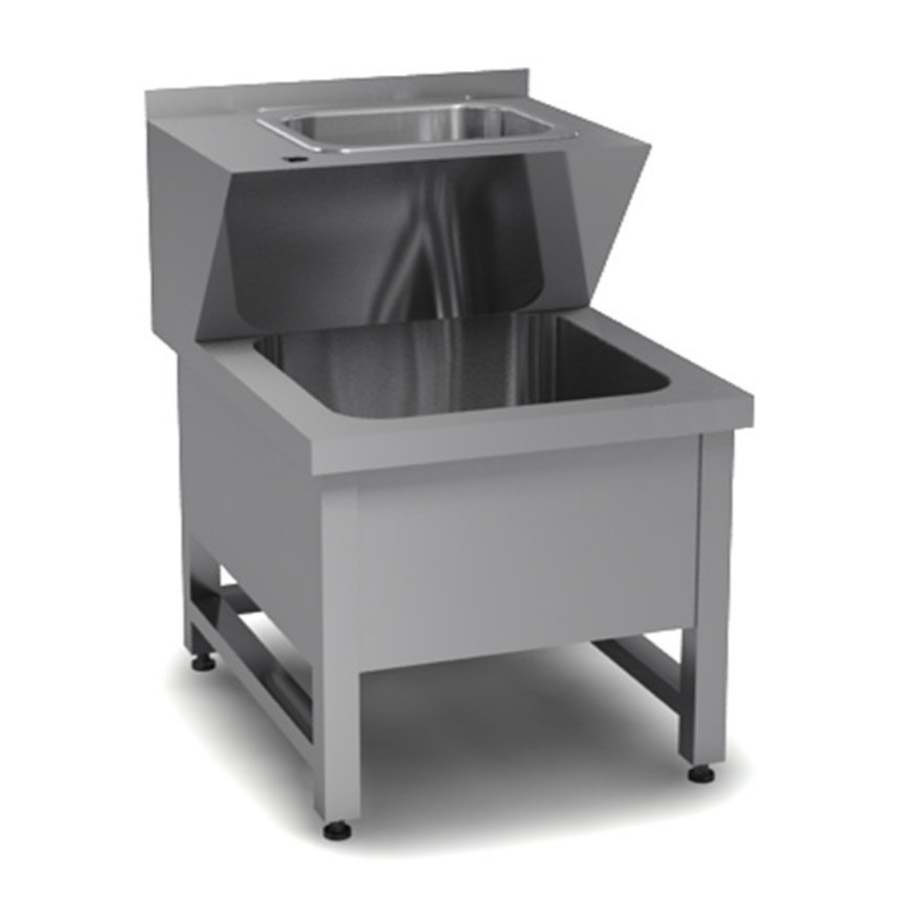 Рукомойник напольный из нержавеющей стали 510х655х500 (750) мм, 20465 фото арт.20465