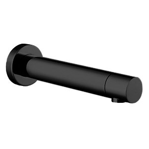 Кран настенный скрытого монтажа с литым изливом СЕНСОРНЫЙ Черный (RAL9004), 25058 фото  в интернет-магазине Санкомп