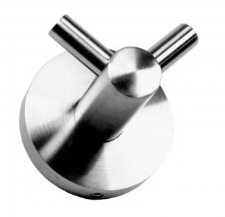 Крючок для ванной двойной из нержавеющей стали глянцевый 20770 фото  в интернет-магазине Санкомп