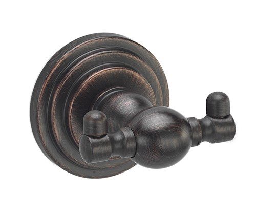 Крючок для ванной двойной черная бронза фото  в интернет-магазине Санкомп