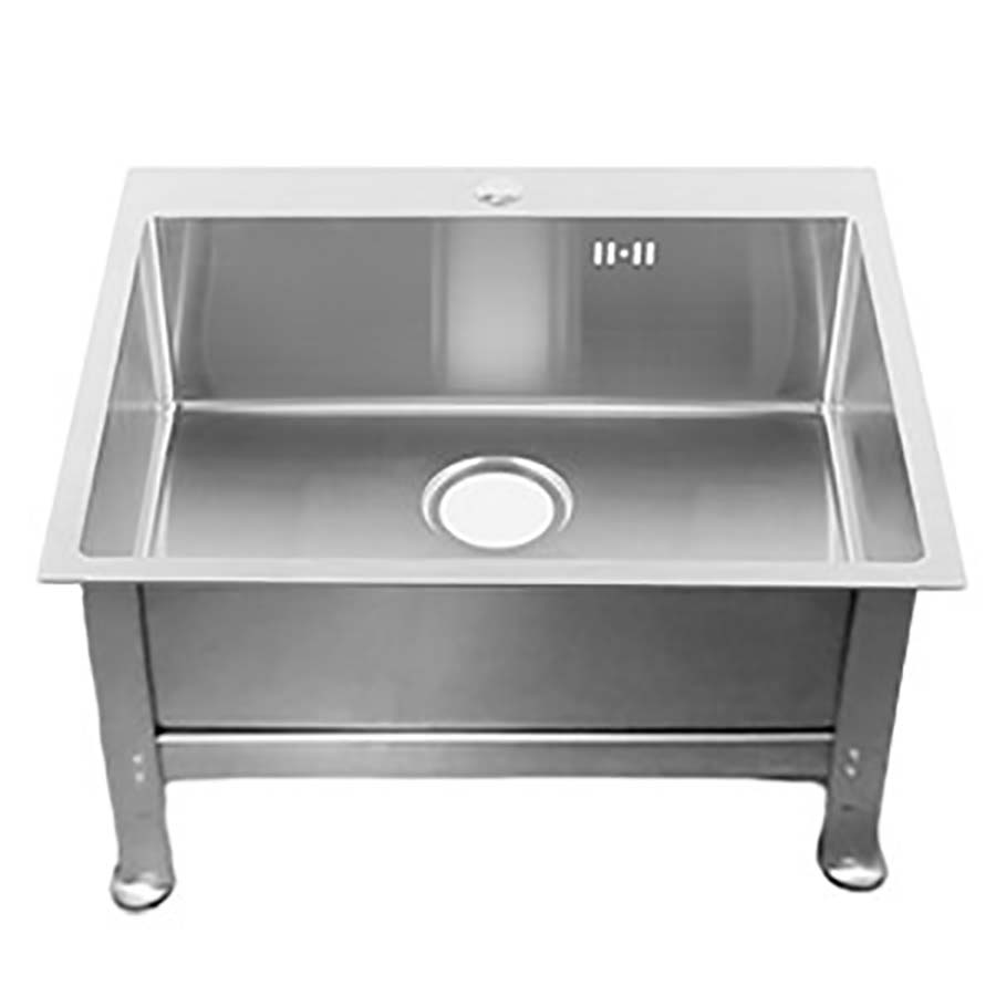 Ванна ножная из нержавеющей стали 600х500х200 мм НА КАРКАСЕ 700 мм, 24750 фото  в интернет-магазине Санкомп