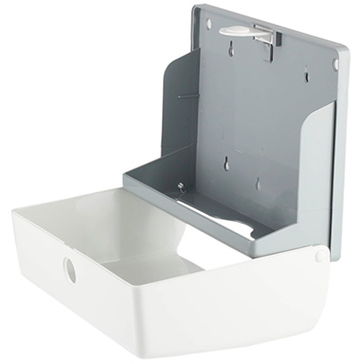 Диспенсер для листовых полотенец тип сложения полотенец-Z (вмещает 1 пачку) БЕЛЫЙ, 18579  фото  в интернет-магазине Санкомп