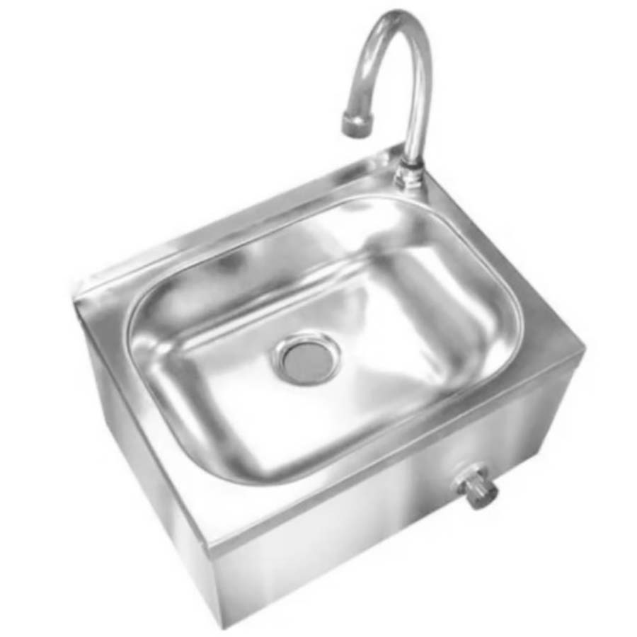 Рукомойник коленный подвесной с таймером 8-15 секунд 500х400х350 мм, 20859 фото арт.20859