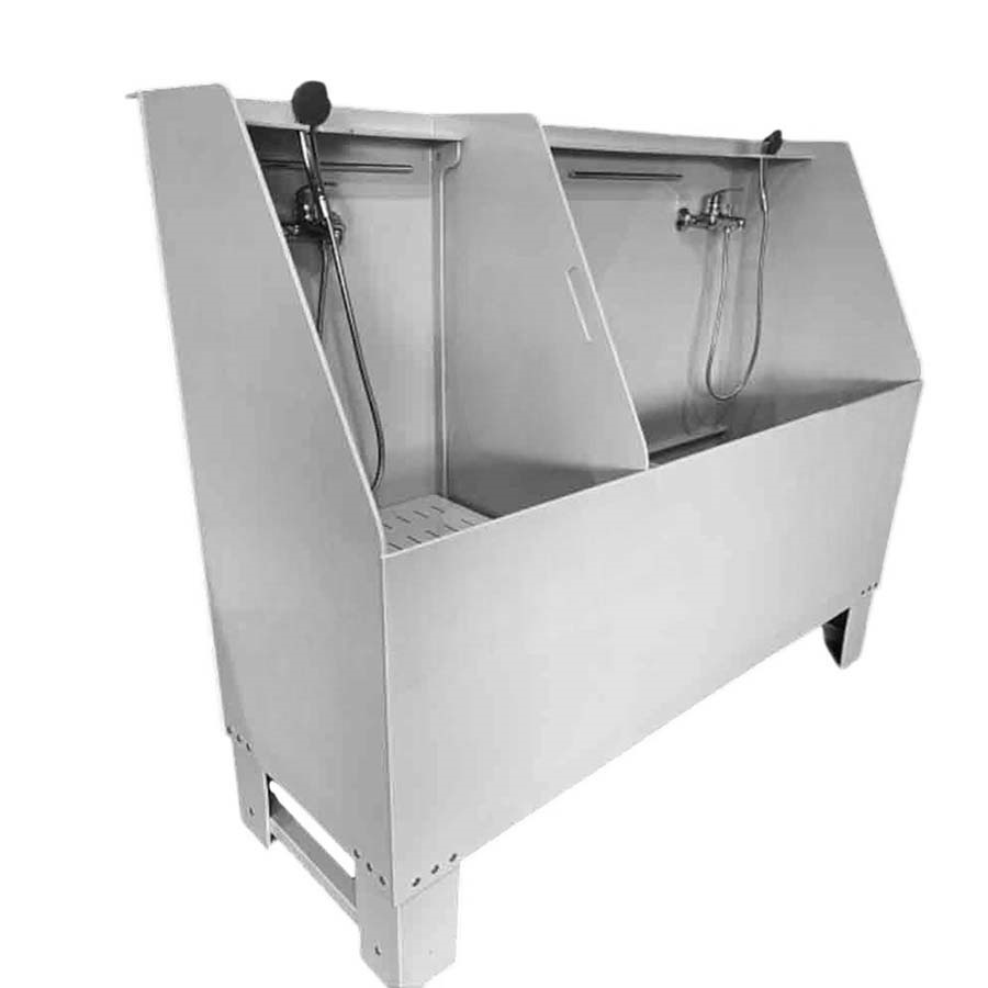 Ванна ножная 1800х650х1500 мм 2 СЕКЦИИ СО СМЕСИТЕЛЯМИ С ЭКРАНОМ 18242 фото  в интернет-магазине Санкомп