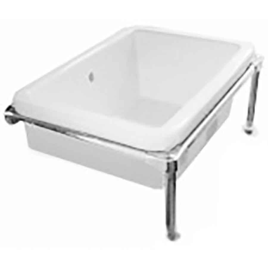 Ванна ножная керамическая с прямым дном (590х450х265) на каркасе высота 420 мм, 14283 фото  в интернет-магазине Санкомп