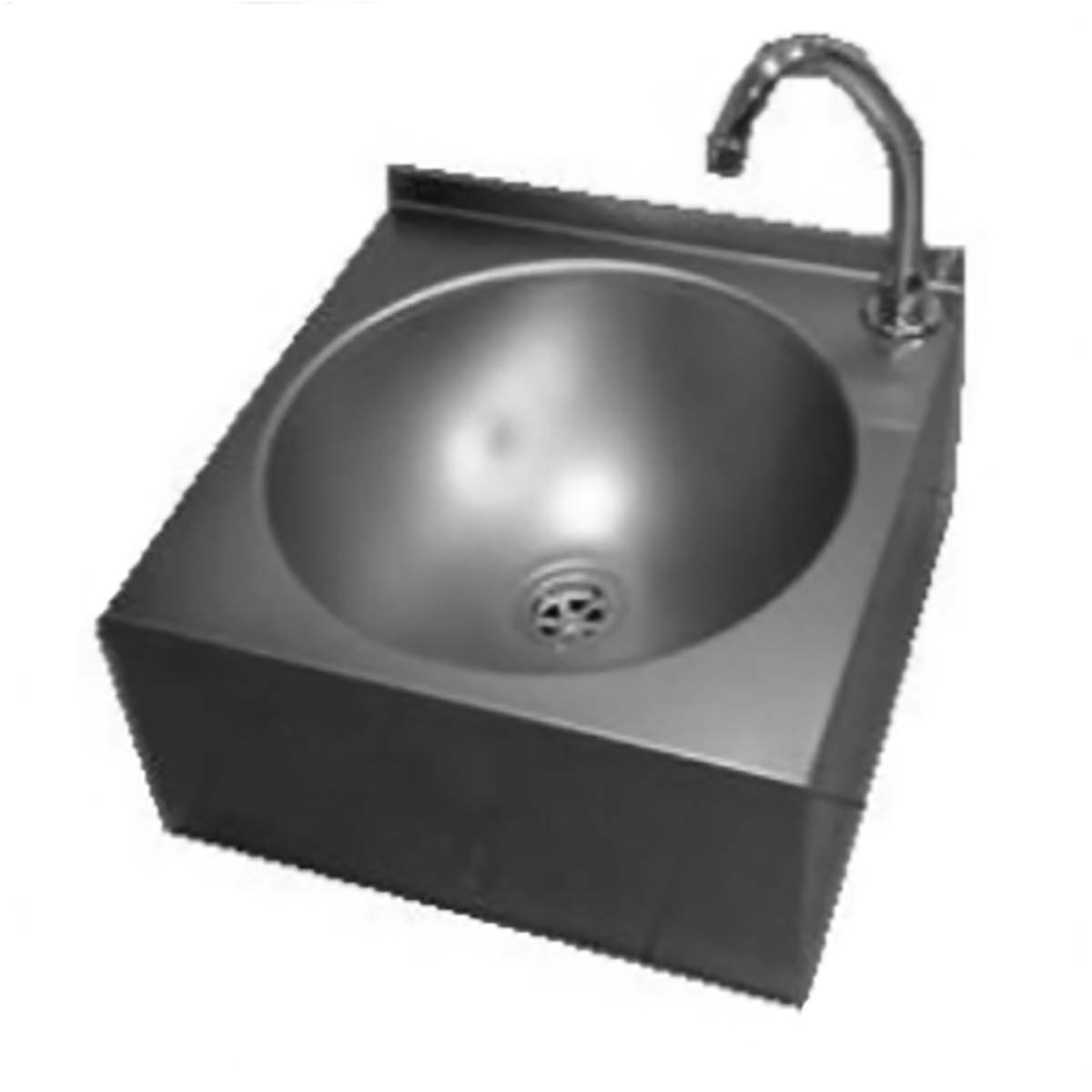 Рукомойник коленный подвесной с таймером 7 секунд 400х400х170 мм, 20860 фото арт.20860