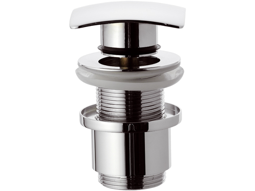 Донный клапан БЕЗ ПЕРЕЛИВА  для хромированного сифона 1 1/4" укороченный фото  в интернет-магазине Санкомп