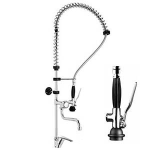 Смеситель с душирующим устройством настольный фото  в интернет-магазине Санкомп