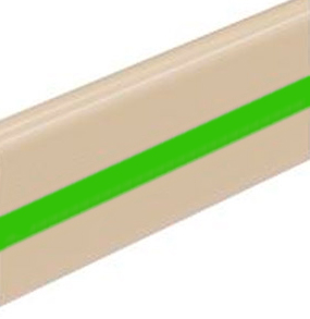 Поручень-отбойник с цветовой вставкой ярко зеленый, 25673 фото  в интернет-магазине Санкомп