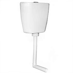 Бачок средний ПЛАСТИК в комплекте с арматурой и трубой 160х310х340 (ЭКОНОМ), 12649 фото арт.12649