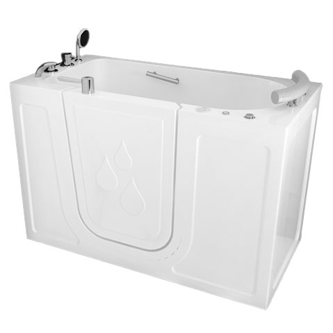 Ванна для инвалидов и пожилых с дверцей с сиденьем 1480х750х980 мм с хромотерапией, 20667 фото  в интернет-магазине Санкомп