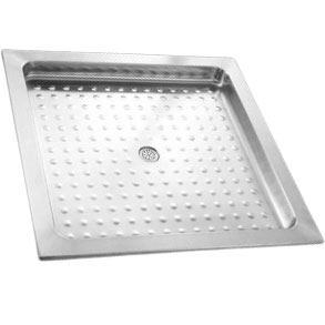 Поддон из нержавеющей стали квадратный (900х900х75) фото  в интернет-магазине Санкомп