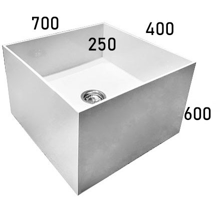 Поддон для уборочного инвентаря глубина 250 мм, 700х400х600 мм, 25099 фото  в интернет-магазине Санкомп