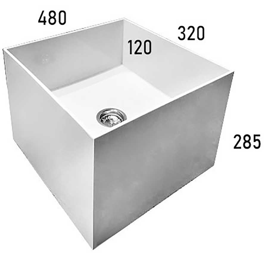 Ванна ножная ТИ-49 480х320х285 мм, глубина 120 мм, с сифоном 23346 фото  в интернет-магазине Санкомп
