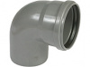 ПП Отвод раструбный 90°, Ду 110 Серый фото  в интернет-магазине Санкомп