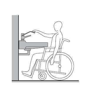 Умывальник для инвалидов керамика с отверстием под смеситель 600х600х155 мм с кронштейнами фото  в интернет-магазине Санкомп