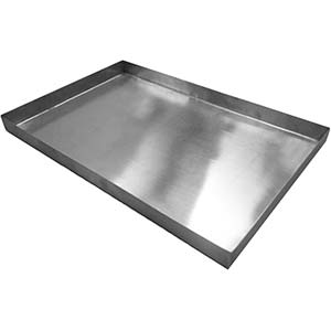 Поддон AISI 430 толщина 1,5 мм 1200х800х160 мм, со штуцером 1/2" нар. резьба (по размерам заказчика) фото  в интернет-магазине Санкомп