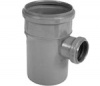 ПВХ Тройник раструбный переходной 110х50х90° Серый фото  в интернет-магазине Санкомп