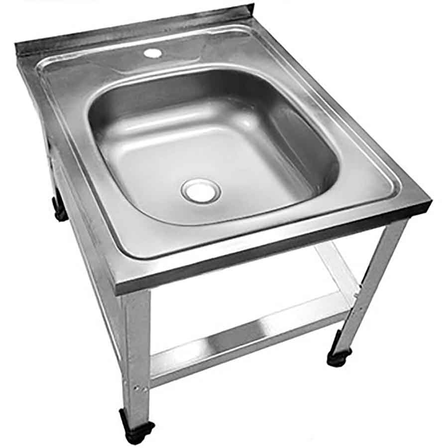 Ванна ножная из нержавеющей стали 500х600х160 мм НА КАРКАСЕ 450 мм, 19637 фото  в интернет-магазине Санкомп