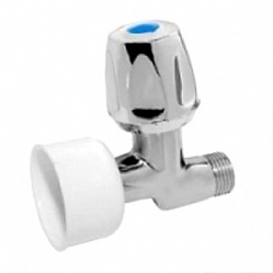 Кран наружный для писсуара вентиль, вход резьба Ду 15, выход вертикальный Ø15 (104х59х220) фото  в интернет-магазине Санкомп