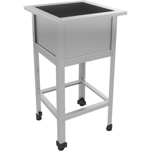 Ванна моечная AISI 430-0,5 мм 1 секция 380х380х300, Б/О, каркас оцинкованный, 480х480х870, 03716 фото  в интернет-магазине Санкомп