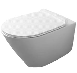 Унитаз подвесной БЕЗОБОДКОВЫЙ (490х370х360) Без Сиденья 22141 фото  в интернет-магазине Санкомп