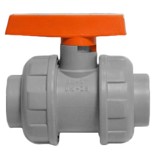 ППР Кран шаровой с двумя разъемными соединениями 110  фото  в интернет-магазине Санкомп